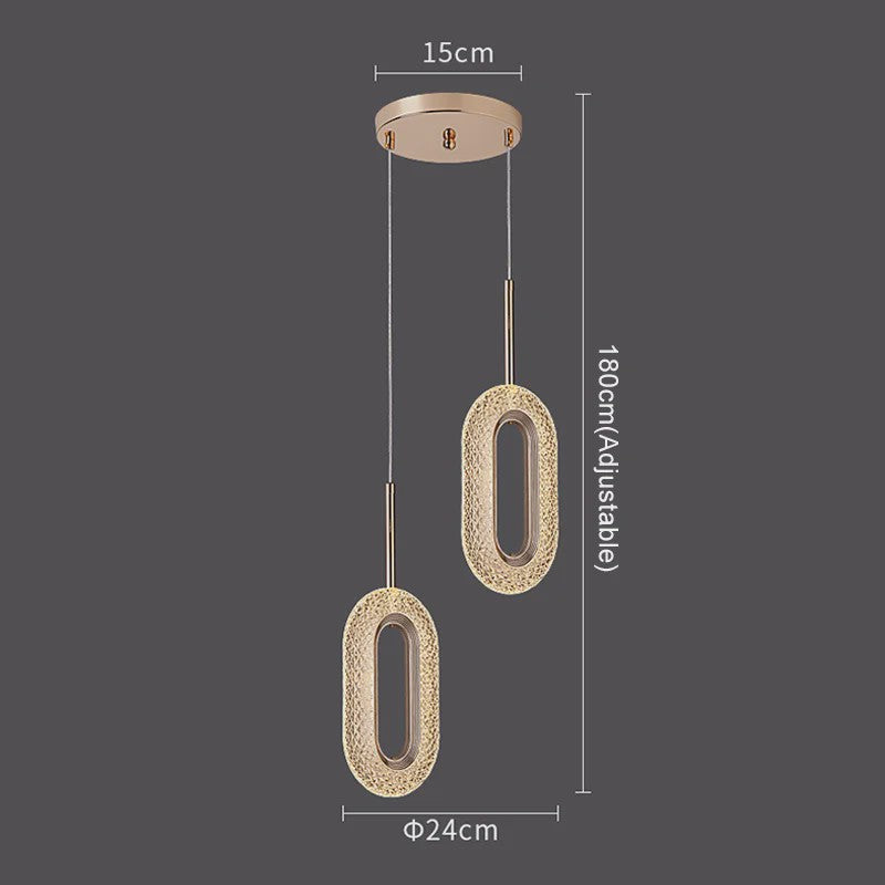 Moderne Kristallen LED Hanglamp - Stijlvolle Verlichting voor Woonkamer & Slaapkamer