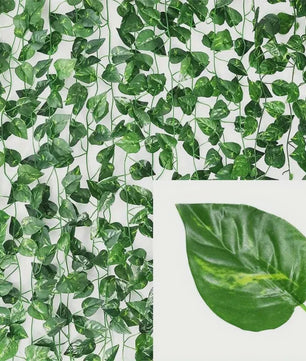 Kunstmatige Klimop Slinger - Groene Nep Plant voor Tuin, Muur, Bruiloft & Feest Decoratie