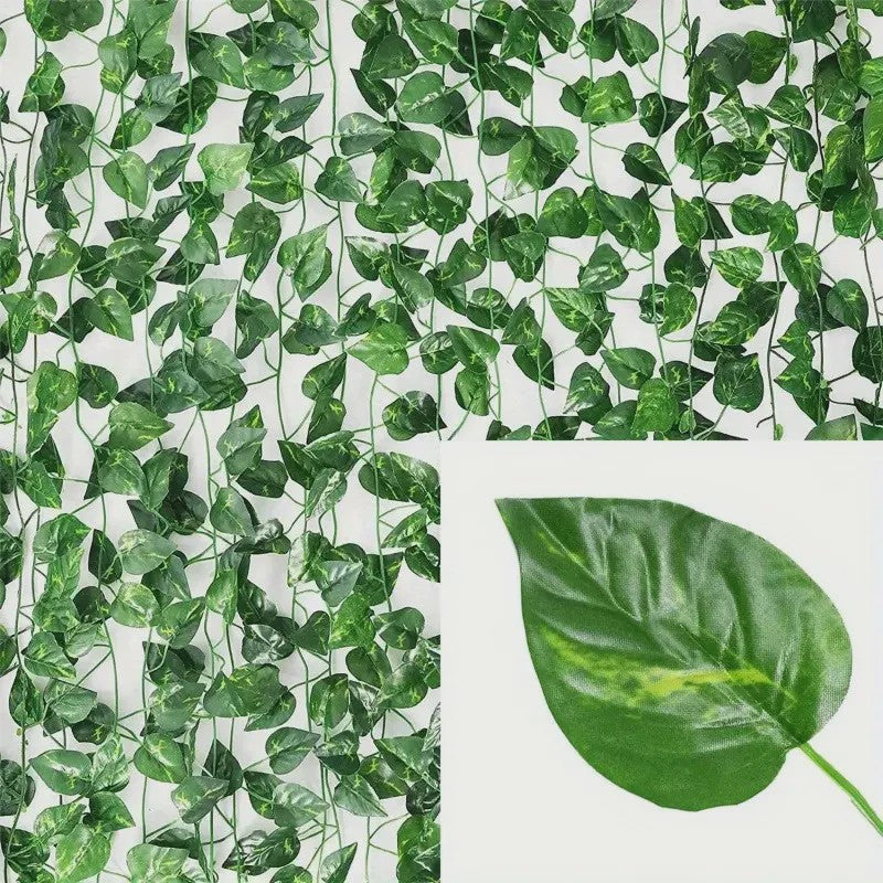 Kunstmatige Klimop Slinger - Groene Nep Plant voor Tuin, Muur, Bruiloft & Feest Decoratie