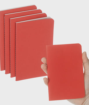 Set van 4/6 Mini A6 Notitieboekjes - Kraft Paper, Gelinieerd, Draagbaar Memo Pad