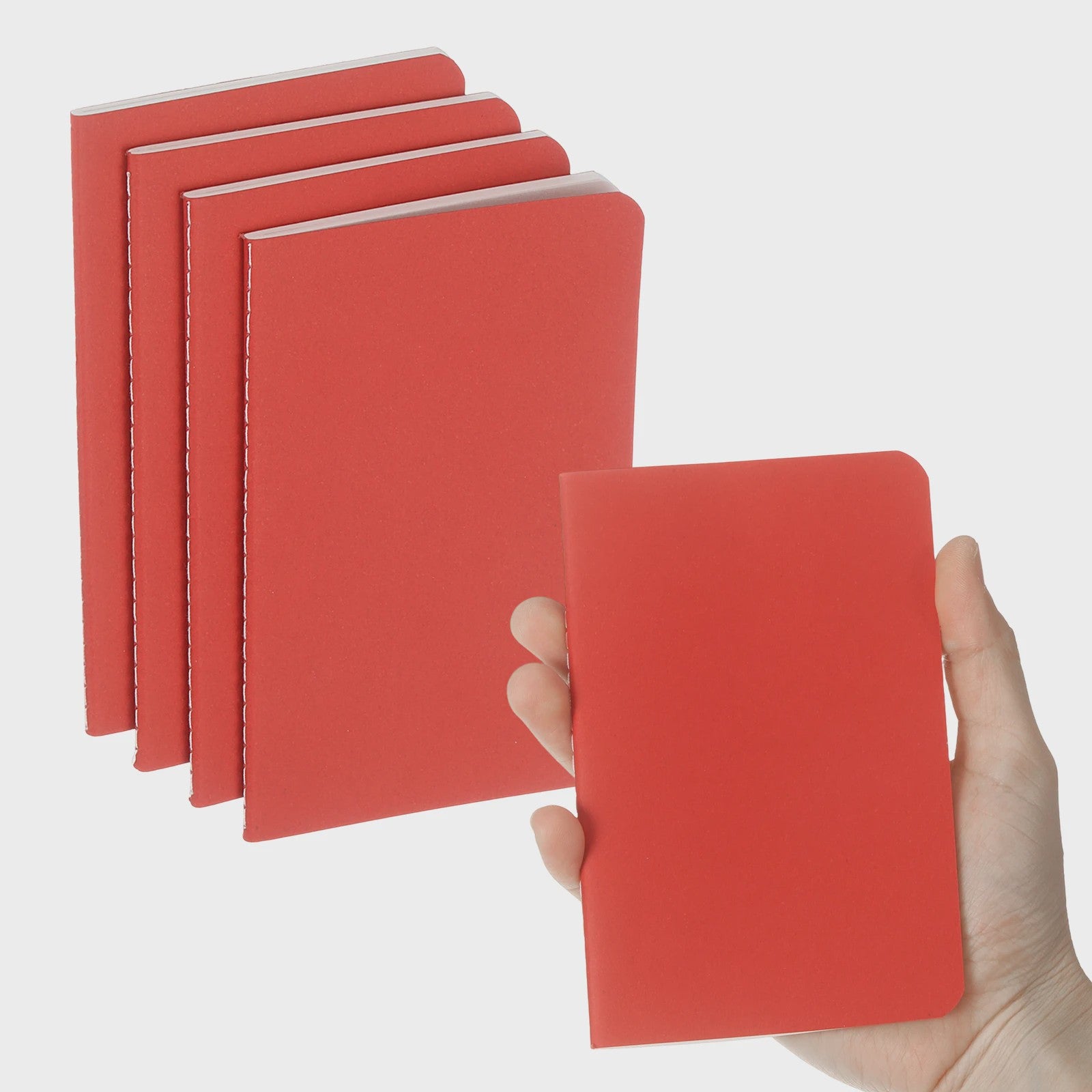 Set van 4/6 Mini A6 Notitieboekjes - Kraft Paper, Gelinieerd, Draagbaar Memo Pad