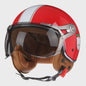 Retro Open Face Motorhelm 3/4 Vintage Chopper Scooter Helm - DOT Goedgekeurd