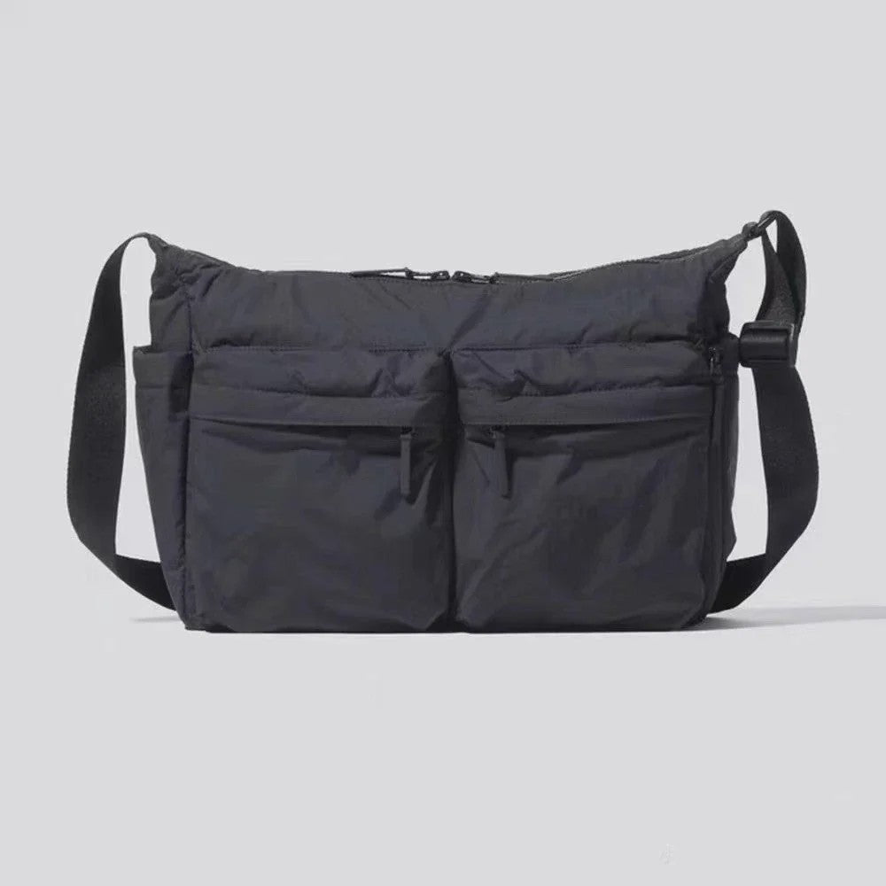 Grote Casual Messenger Bag - Waterafstotende Nylon Schoudertas met Laptopvak en Veel Vakken