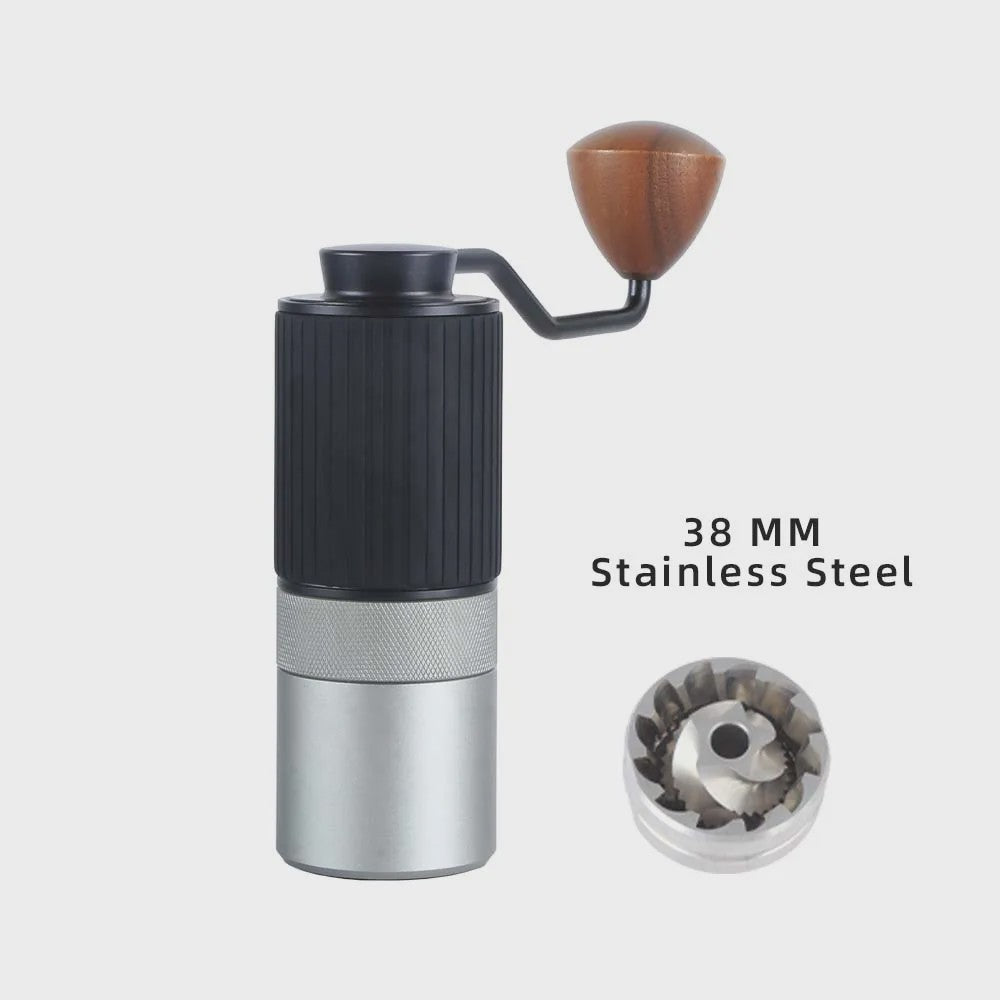Professionele Handmatige Koffiemolen - CNC Roestvrij Staal, Diamant Verstelbaar
