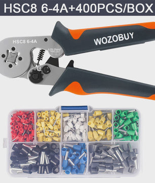 Professionele Krimptang Set voor Ferrules (0.25-10mm²) met Diverse Draadklemmen