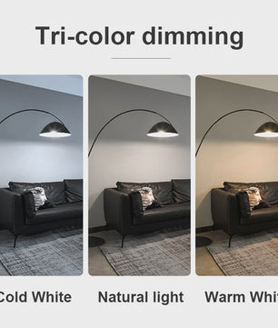 Moderne LED Boog Vloerlamp - Dimbare Stijlvolle Verlichting voor Woonkamer & Slaapkamer