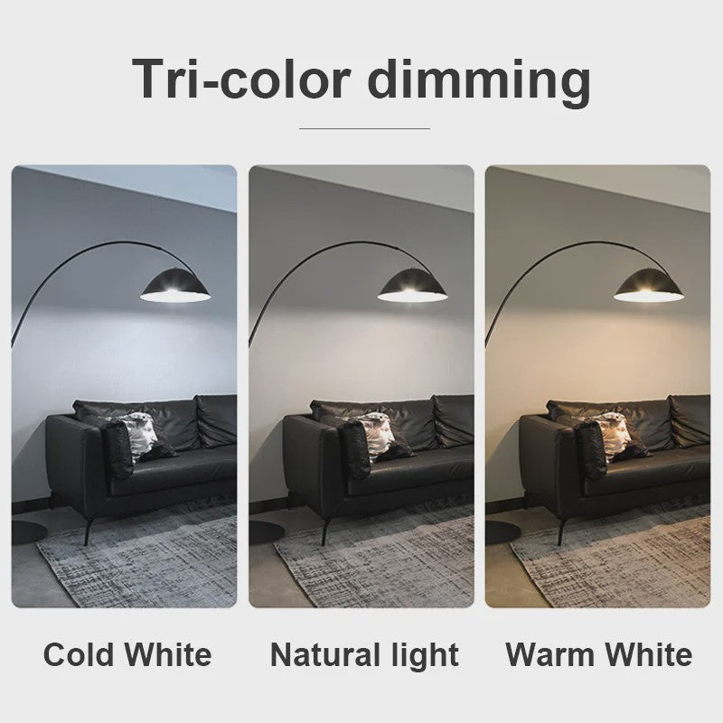 Moderne LED Boog Vloerlamp - Dimbare Stijlvolle Verlichting voor Woonkamer & Slaapkamer