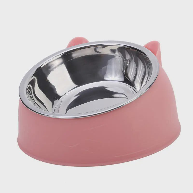 Verhoogde Voerbak RVS voor Katten & Honden - Ergonomisch en Stijlvol