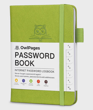 Wachtwoordenboek met Alfabetische Tabs - Hardcover Logboek & Adresorganizer