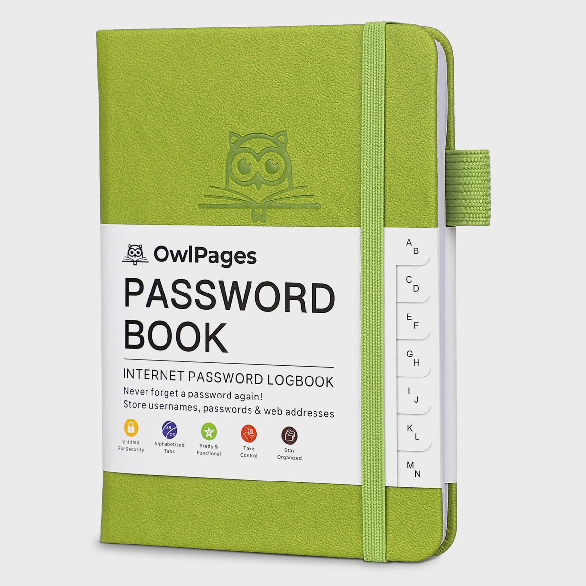 Wachtwoordenboek met Alfabetische Tabs - Hardcover Logboek & Adresorganizer