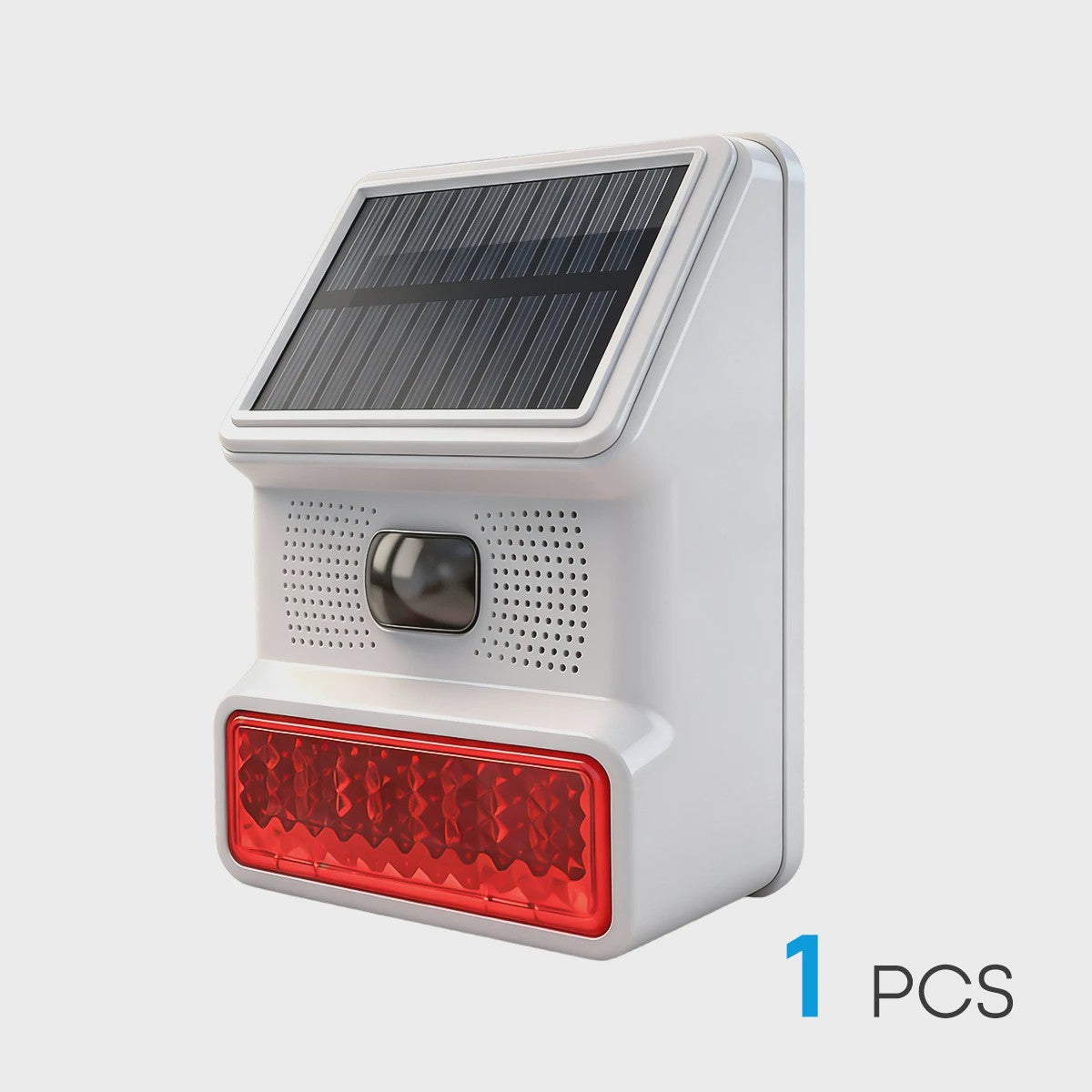 Solar Bewegingsmelder Alarm met Sirene, Stroboscooplicht & IP65 Waterdicht - Veilige Woningbeveiliging