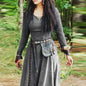 Middeleeuwse Maxi Jurk voor Dames - Vintage Elf/Renaissance Stijl met Lange Mouwen