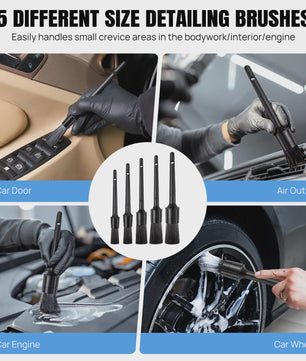 29-delige Auto Poets- en Detailset: Borstels, Sponges & Doeken voor Interieur & Exterieur