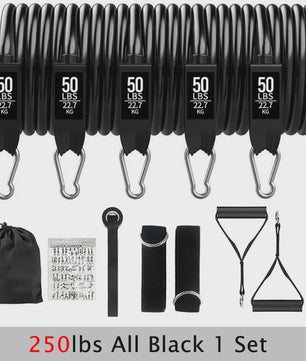 Verstelbare Weerstandsbanden Set (20-200 LBS) voor Krachttraining & Fitness