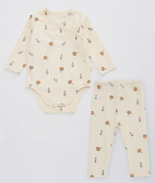 Babykleding Set: Romper met Lange Mouw & Broekje - Herfst/Winter Collectie
