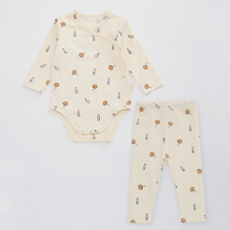 Babykleding Set: Romper met Lange Mouw & Broekje - Herfst/Winter Collectie
