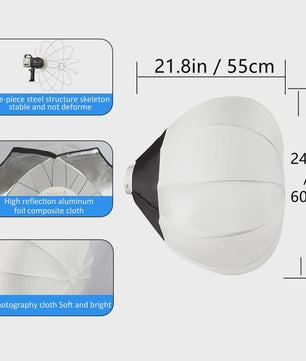 135W Bowens LED Studio Lamp met 90cm Honeycomb Softbox & Statief