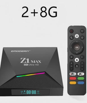 Z1 Max Android 15 Smart TV Box: 8K Ultra HD Media Player met 4GB RAM & Dual WiFi