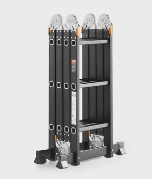 Multifunctionele Vouwladder 7-in-1 - Verstelbaar & Telescopisch voor Huis en Tuin