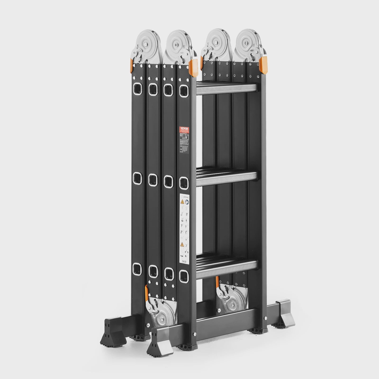 Multifunctionele Vouwladder 7-in-1 - Verstelbaar & Telescopisch voor Huis en Tuin