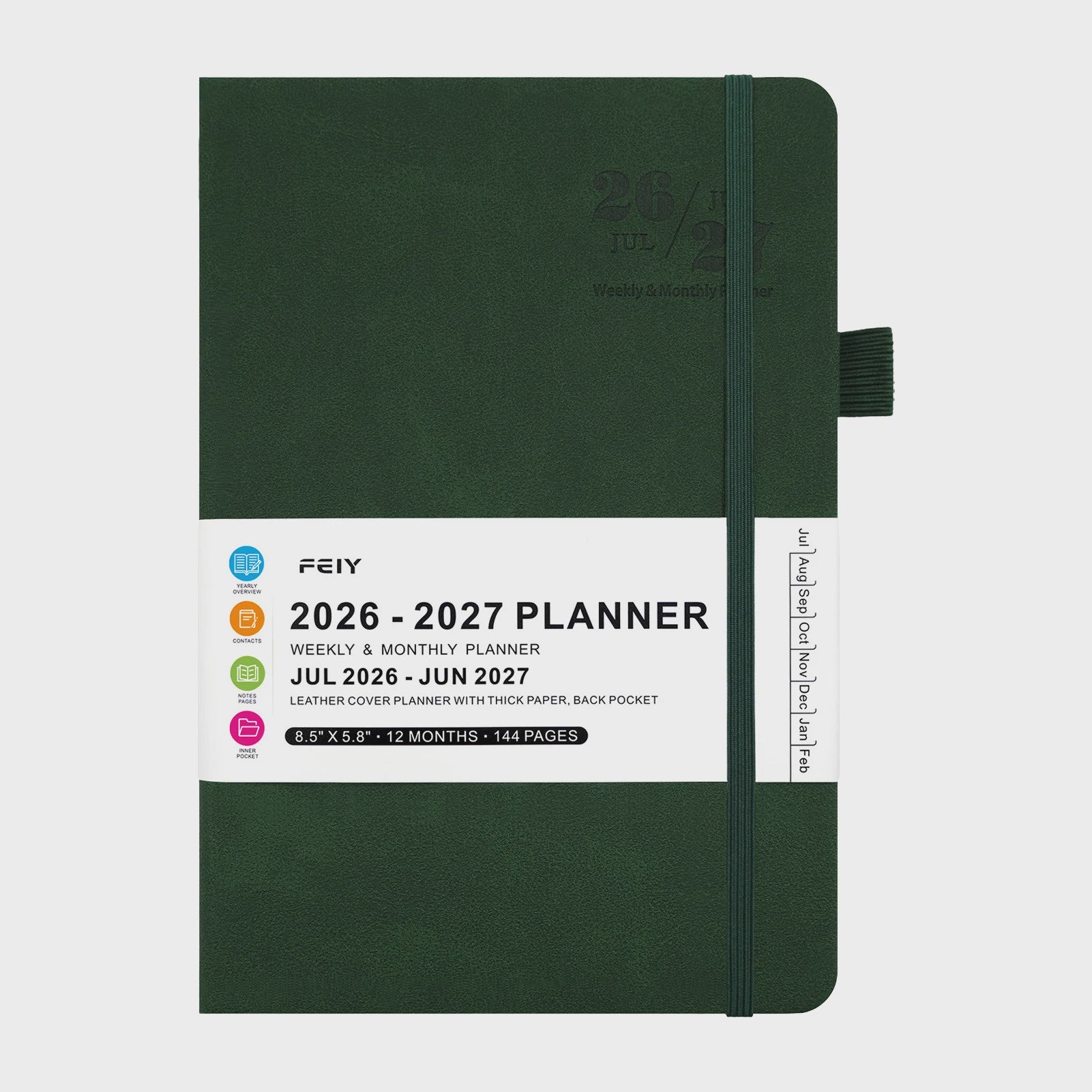 Minimalistische A5 Planner 2026-2027: Dagelijks & Wekelijks Boek voor Werk en Studie