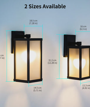 Moderne Zwarte Aluminium Buitenlamp IP55 Waterdicht - Wandlamp voor Tuin, Garage & Entree