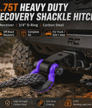 Heavy Duty Trekhaak Adapter met Paarse Slagpen - 4750KG Capaciteit