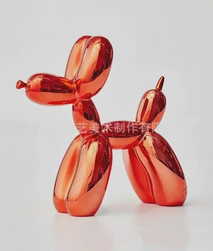 Glanzende Ballonhond Sculptuur - Stijlvolle Decoratie voor Huis & Kantoor