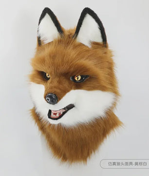Realistisch Wolf Masker met Nepbont - Luxe Cosplay & Feest Accessoire