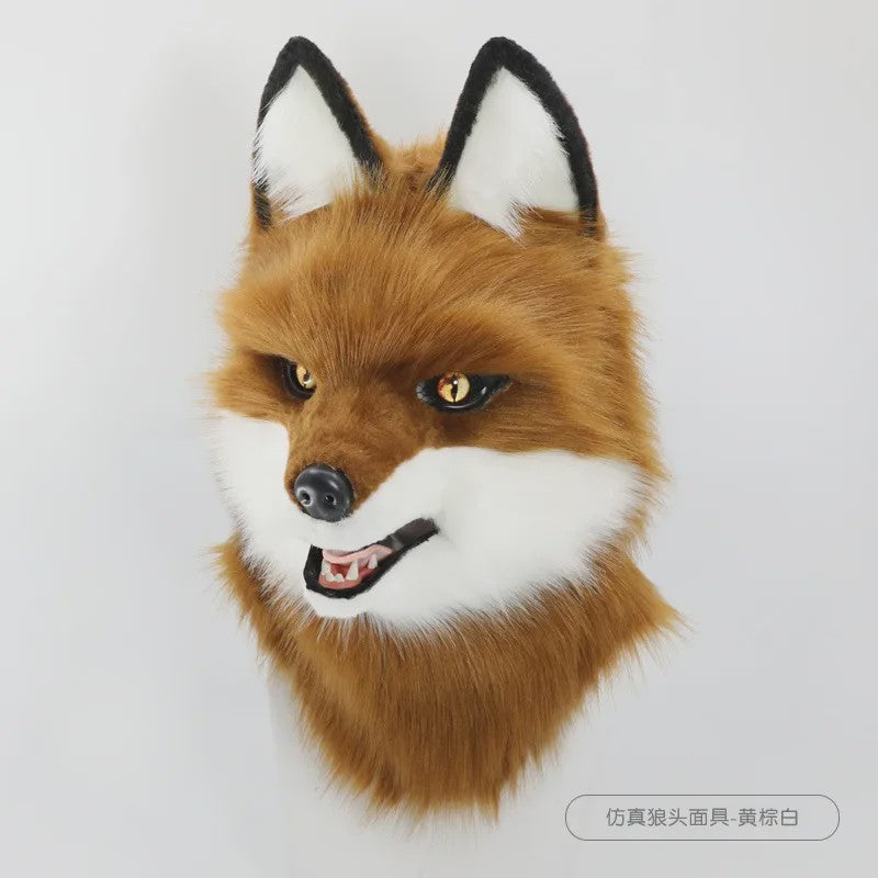 Realistisch Wolf Masker met Nepbont - Luxe Cosplay & Feest Accessoire