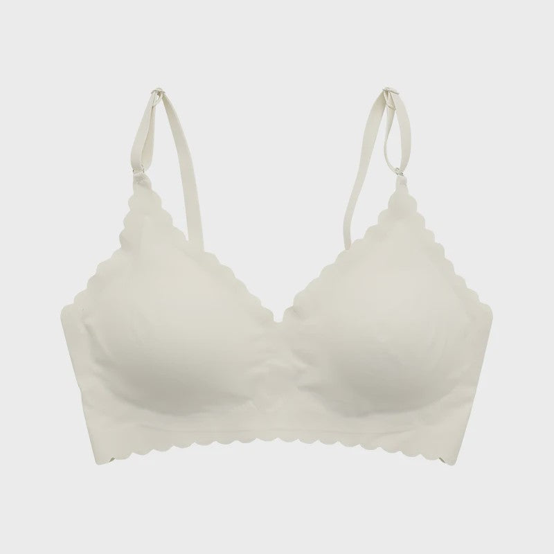 Naadloze Comfort Beha met Padded Cups en Golvende Rand - 9 Kleuren