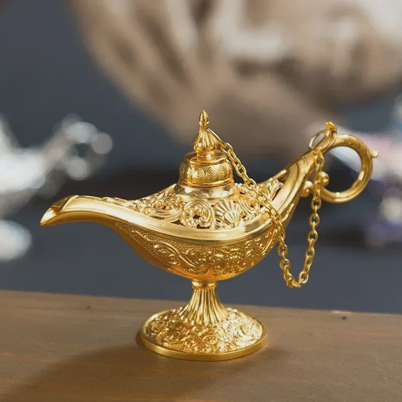 Retro Aladdin Olie Lamp Geurbrander - Decoratieve Aromatherapie Brander