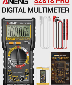 ANENG Digital Multimeters Rechargeable SZ818 Professional AC/DC Voltage NCV Ammeter Voltmeter HFE Triode Capacitor Test Tools
