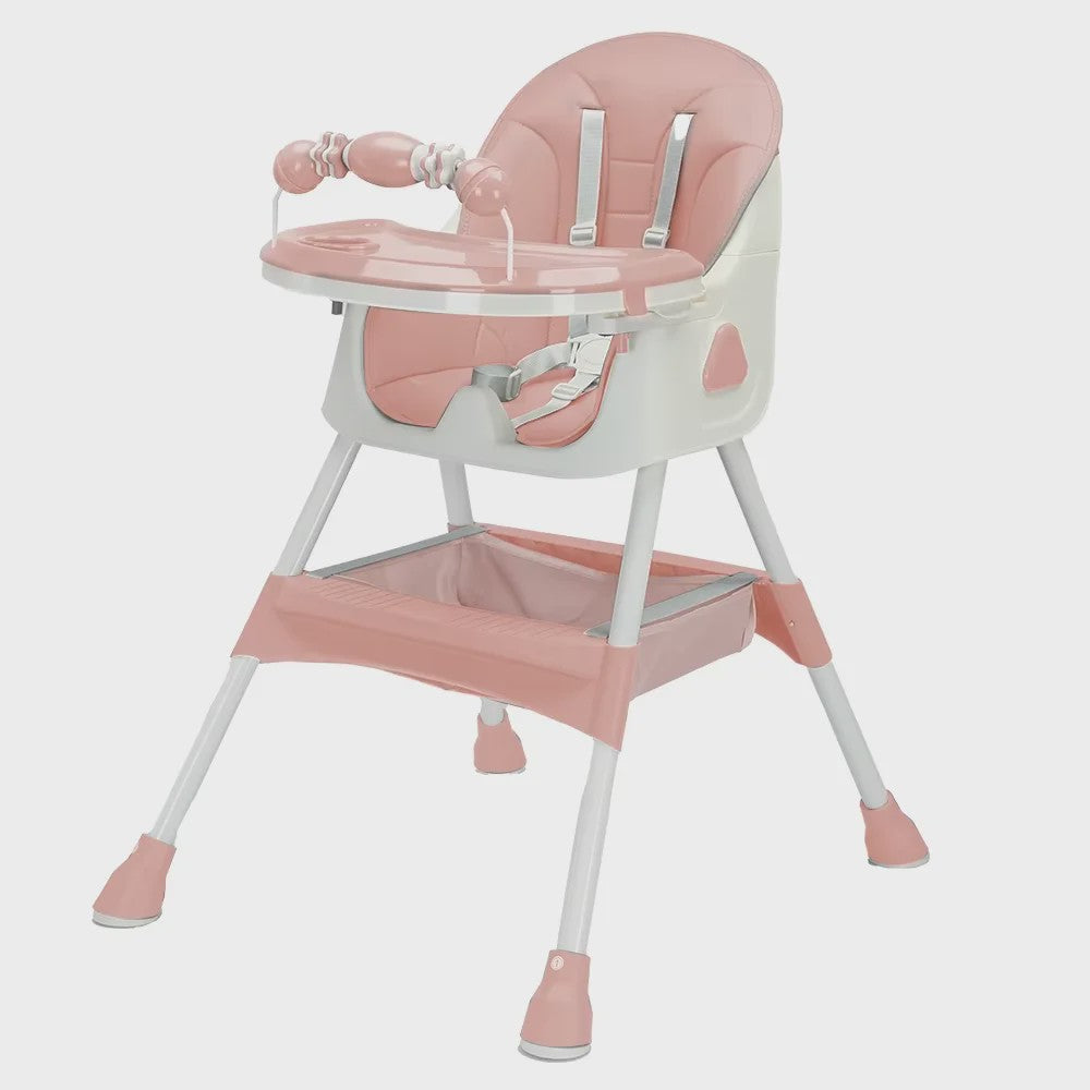 Opvouwbare Baby Kinderstoel (6+ Maanden) - Makkelijk Schoon, Antislip & Met Speelgoedrek - Model E500