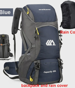 50L Waterdichte Reisrugzak - Grote Outdoor Backpack voor Kamperen, Wandelen & Klimmen