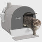 PawHut Gesloten Kattenbak met Lade, Schep en Mat - 43x44x47cm