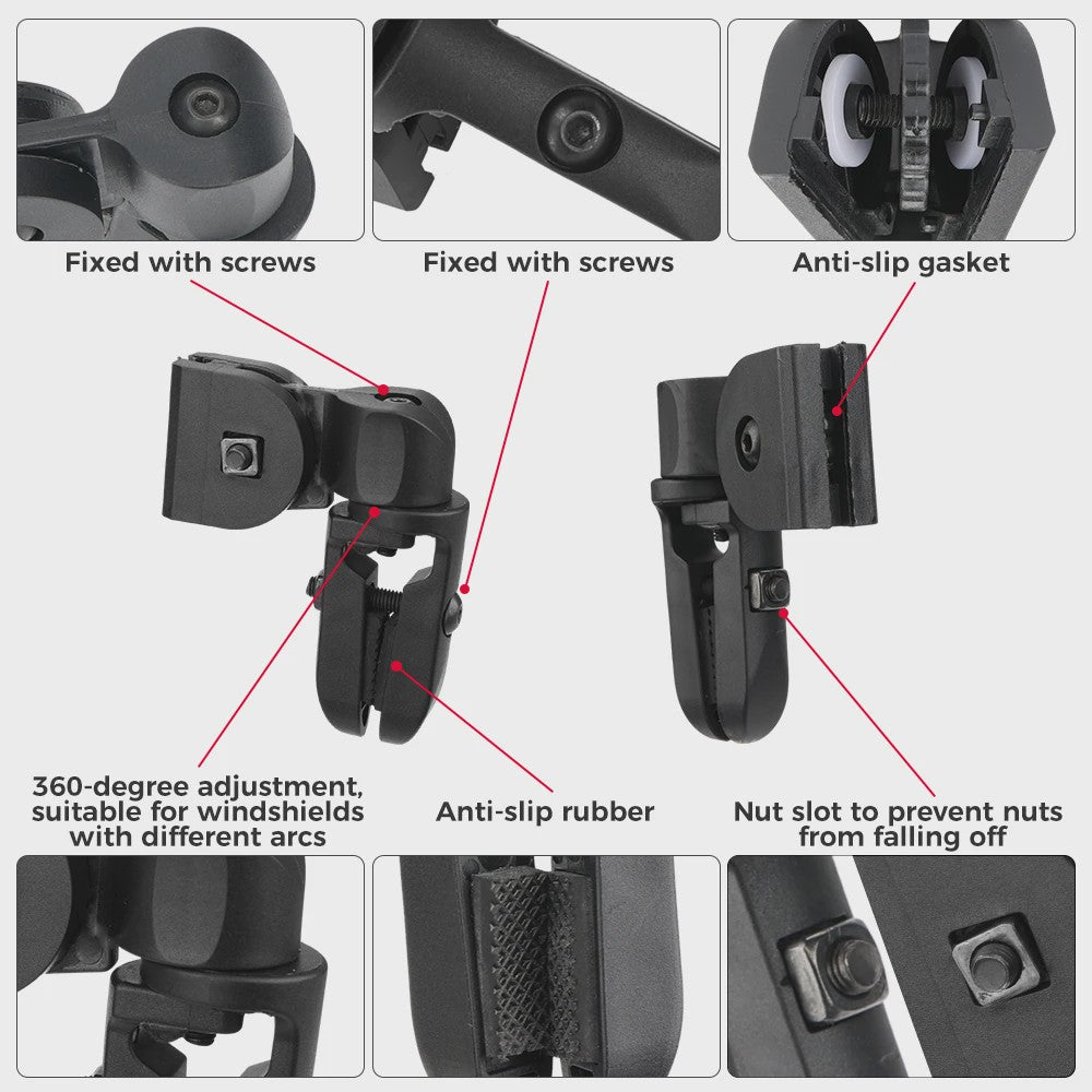 Universeel Verstelbare Motor Windscherm Verhoging Spoiler Clip - Windgeleider