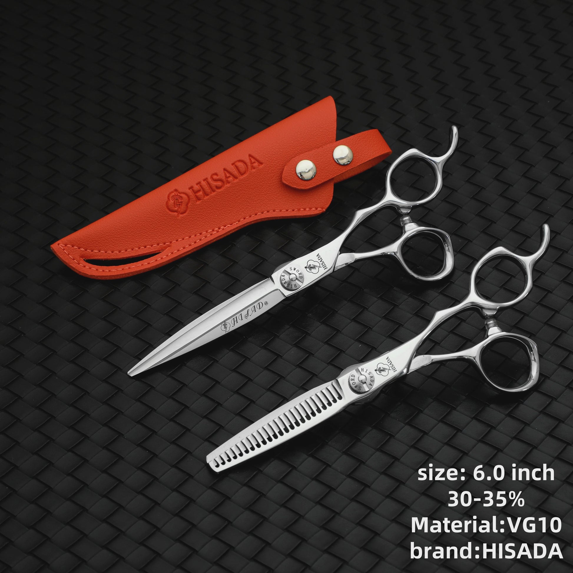 HISADA Professionele Haar- en Schoonheidsschaar 6.0 Inch - VG10 Staal voor Barbers en Haarstylisten