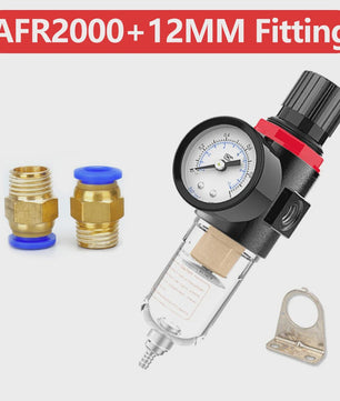 AFR2000 Pneumatische Compressor Luchtfilter & Drukregelaar met Olie/Waterafscheider