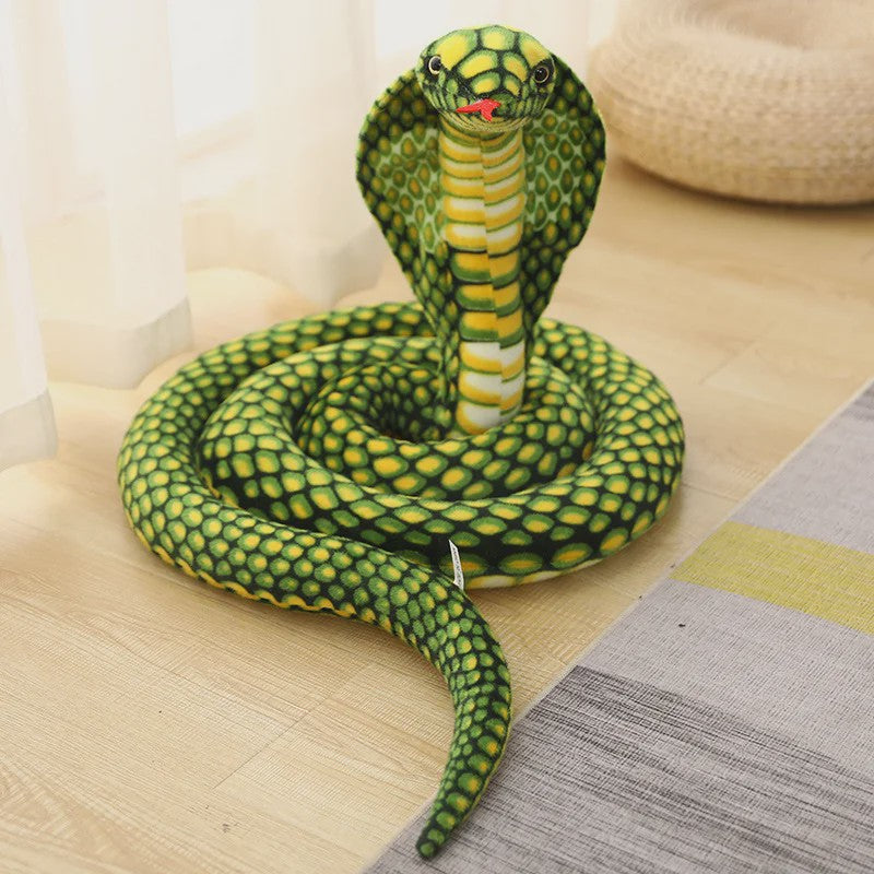 Pluche Cobra Slang Knuffel - Verkrijgbaar in 80, 170 & 240cm