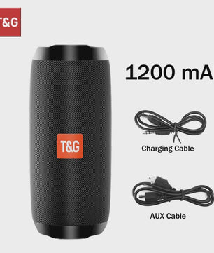 Draagbare Bluetooth Speaker T&G TG117 - Waterdicht, TWS Stereo Geluid & FM Radio