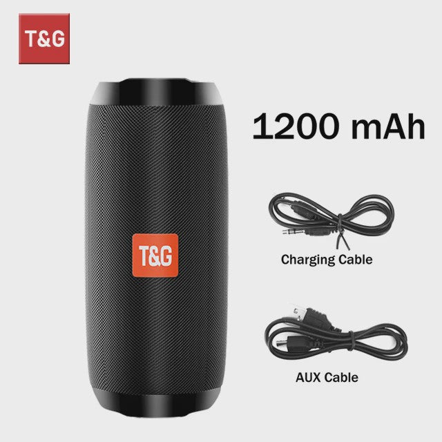 Draagbare Bluetooth Speaker T&G TG117 - Waterdicht, TWS Stereo Geluid & FM Radio