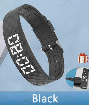 Trilwekker Armband Horloge - Stille Wekker voor Zware Slapers, Verstelbaar & Draagbaar