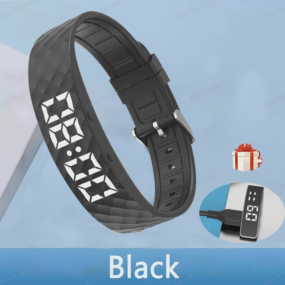Trilwekker Armband Horloge - Stille Wekker voor Zware Slapers, Verstelbaar & Draagbaar