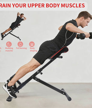 Opvouwbare Fitness Roman Bench: Rugtrainer & Buikspierbank met 150kg Belasting