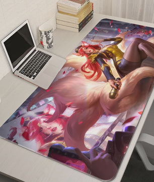 Luxe PU Leer XL Gaming Muismat - Anti-slip Bureau Mat met League of Legends Designs