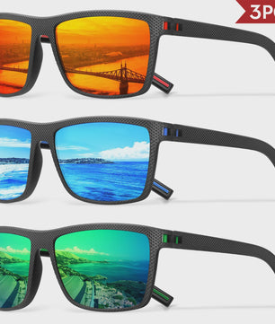 Designer Polarized Zonnebrillen Set voor Heren & Dames | UV400 Bescherming | Ideaal voor Buitenactiviteiten
