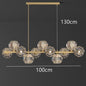 Moderne LED Plafondlamp - Hanglamp met Kristallen Bollen voor Woonkamer & Eetkamer