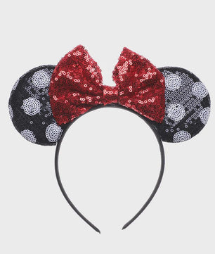 Muis Oortjes Diadeem met Strik - Feestelijk Accessoire voor Kinderen & Volwassenen