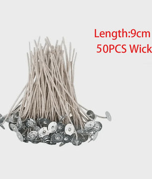 50x Kaarsen Lonten 6-20cm - Rookvrij Katoen voor DIY Kaarsen Maken & Decoratie